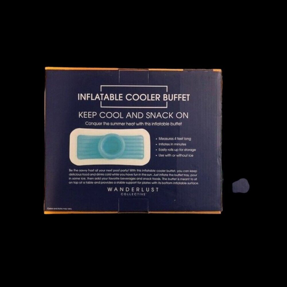 Inflatable Cooler Raft Float Buffet Bar Drinks Cooler Lot 2 New In Box - Picture 8 of 8